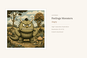 Feelings Monsters Clip Art, 20, an Education Illustration by LanternkinStudio (Thumbnail 12 of 13)