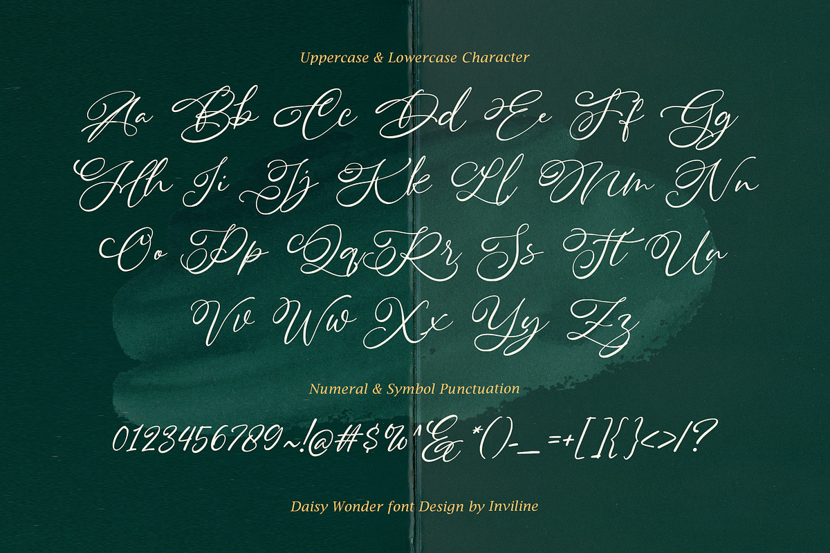 Daisy Wonder – Modern Handwritten, a Handwritten Font by Inviline.co (Photo 3 of 10)