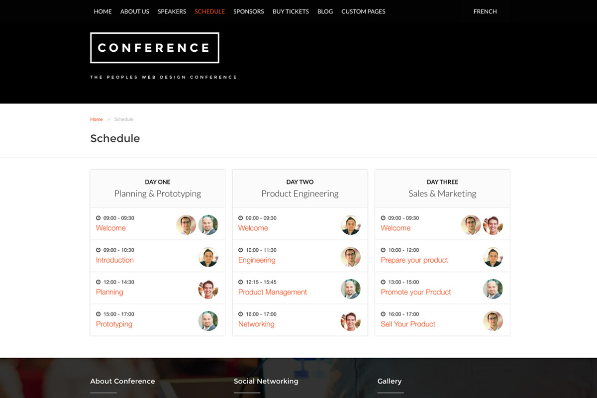 Conference - WordPress Theme, a WordPress Template by WPlook WordPress Themes (Photo 2 of 4)