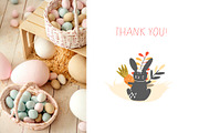 Happy Boho Easter spring clipart, an Animal Illustration by NataLyaroArt (Thumbnail 13 of 13)