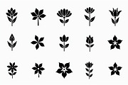 16 elegant black floral silhouettes, an Illustration by Amazin_art (Thumbnail 4 of 17)