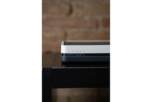 Modern internet modem displaying, a Technology Photo by volodymyrshtun13795