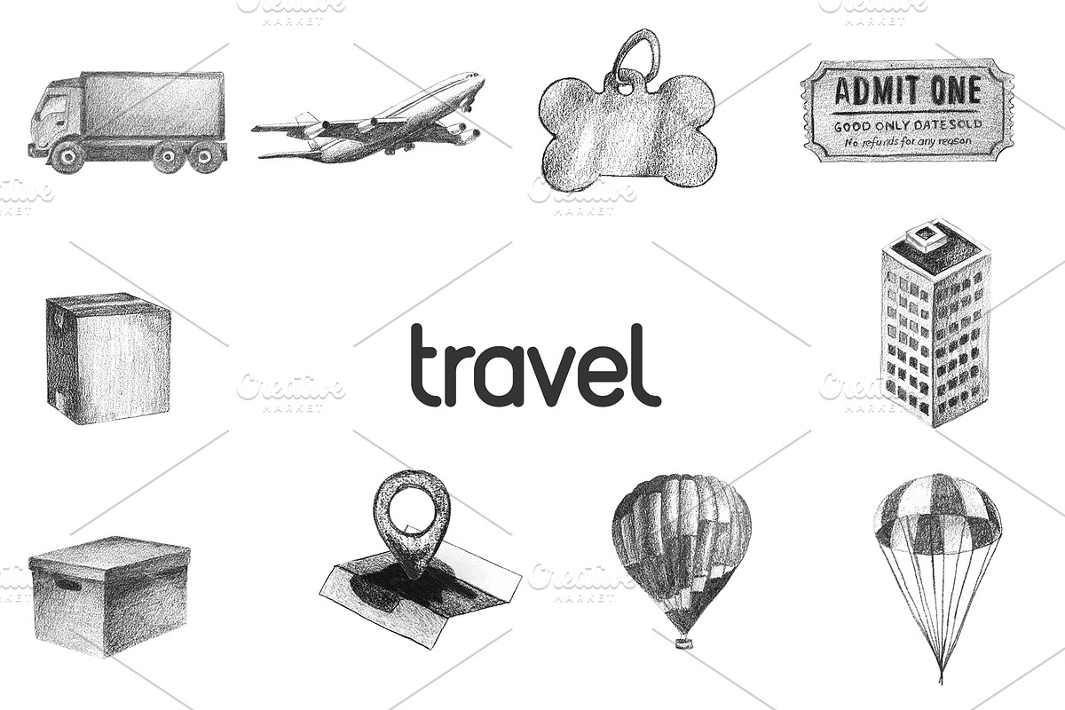 Hand-Drawn Icons (Clip art), an Icon by Onyx Templates (Photo 8 of 14)