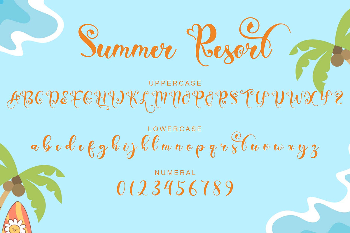 Summer Resort, a Handwritten Font by Yoga Letter (Photo 5 of 6)