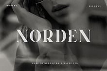 Norden Modern All Caps Serif Font