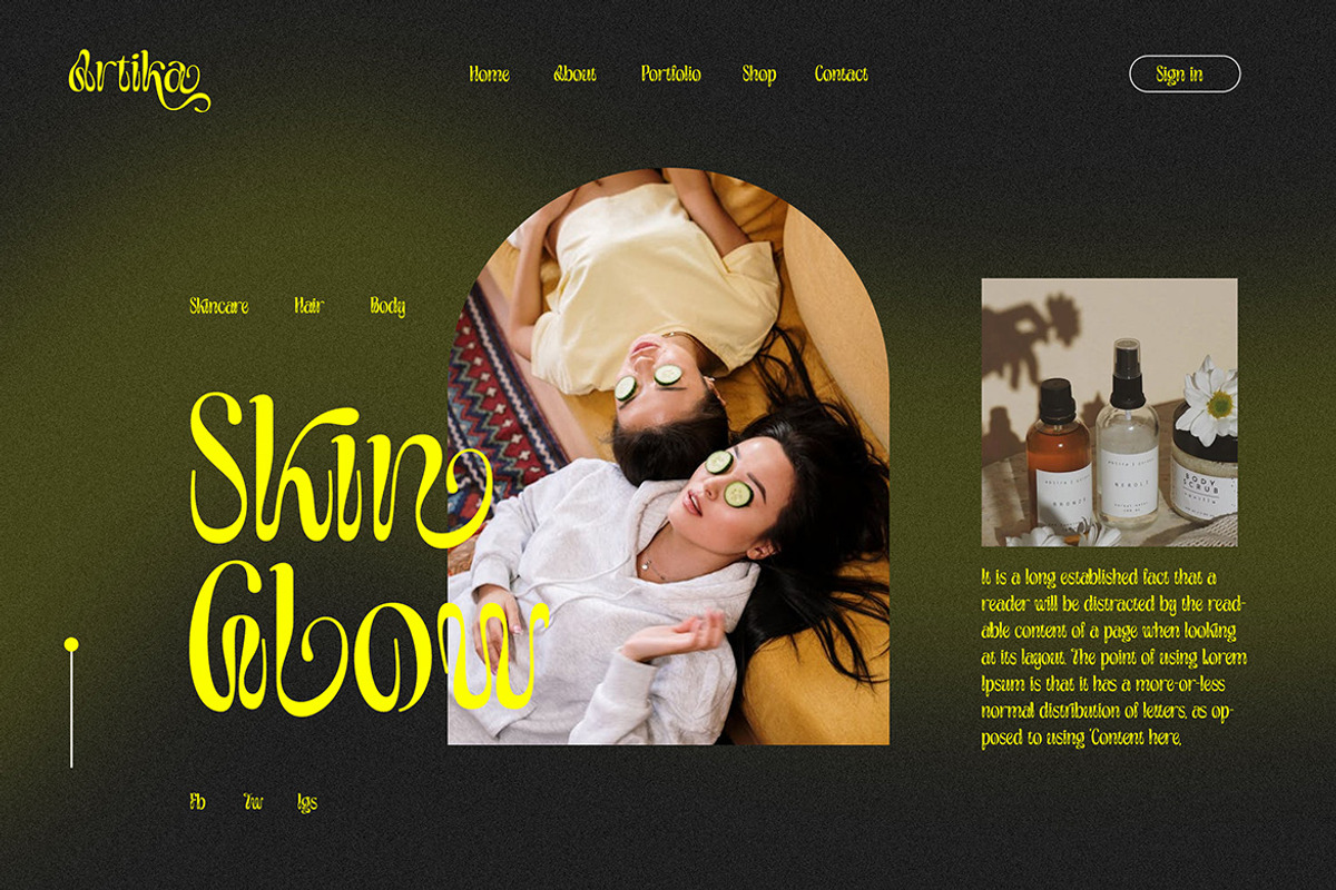 Amribail Groovy Retro Font, a Sans Serif Font by Cruzine (Photo 4 of 9)