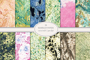 12 Marbled Paper Backgrounds, a Texture Graphic by Studio Indigo (Thumbnail 1 of 3)