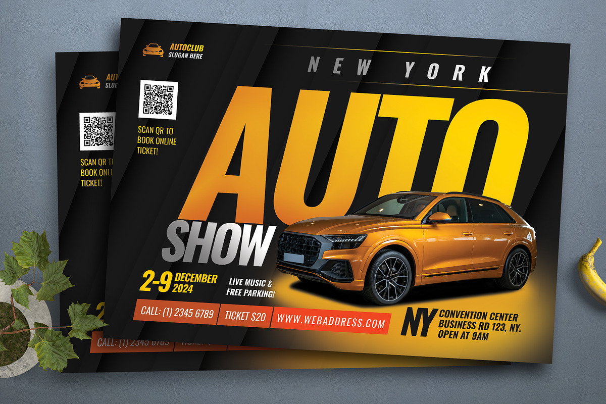 Auto Show Flyer Template, a Flyer Template by Boostock