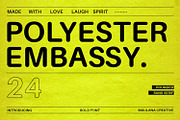 Polyester Embassy Rounded Sans Serif, a Sans Serif Font by Maulana Creative (Thumbnail 1 of 8)