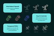 Physics Icon Art Set, an Outline Icon by Prosymbols (Thumbnail 2 of 8)