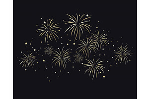Fireworks explosion isolated, an Object Illustration by Toltemara