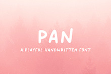 Pan // A Playful Handwritten Font