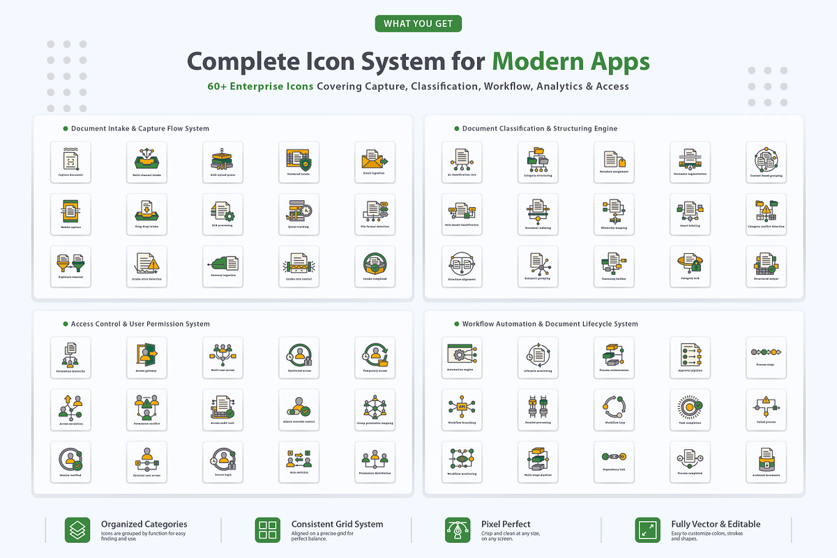 Enterprise Workflow Icons Pack, an Outline Icon by vexper (Photo 2 of 8)