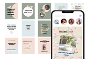 Cute Instagram Templates, a Social Media Template by Little Creative Scribbles (Thumbnail 3 of 5)