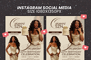 Cancer SZN Birthday Invitation Flyer, a Social Media Template by Lux Logo Studios (Thumbnail 3 of 6)