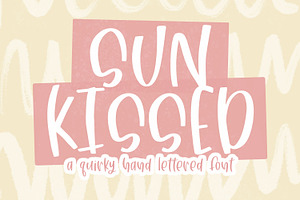 Sun Kissed Hand Lettered Font