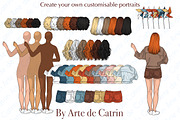 Summer Family Clipart, Beach Family, a Person Illustration by ArtedeCatrin (Thumbnail 3 of 10)