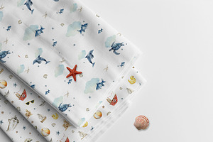 Sea Patterns Kids Graphic Collection