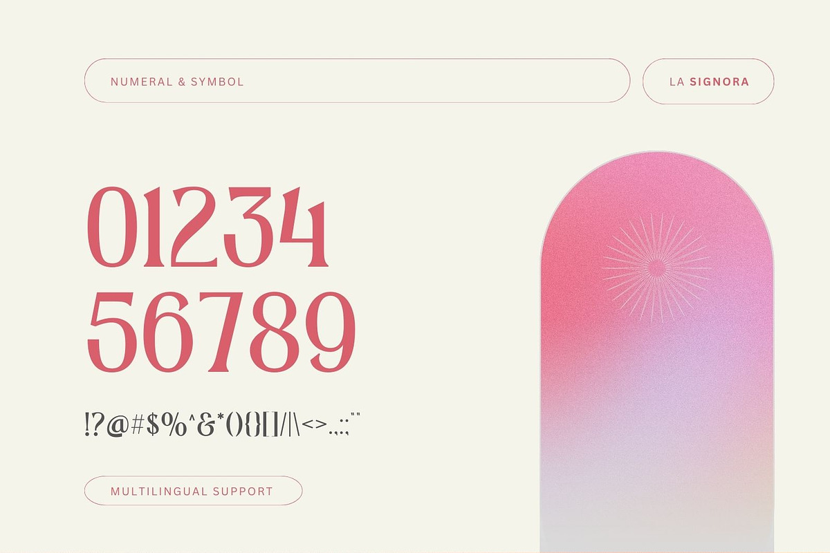 La Signora - Display Serif, a Serif Font by Nirmana Visual (Photo 8 of 9)