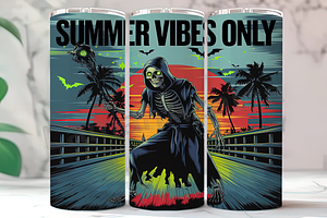 Goth Dark Aesthetic Summer Tumbler, a Background Photo by LamanAzalea