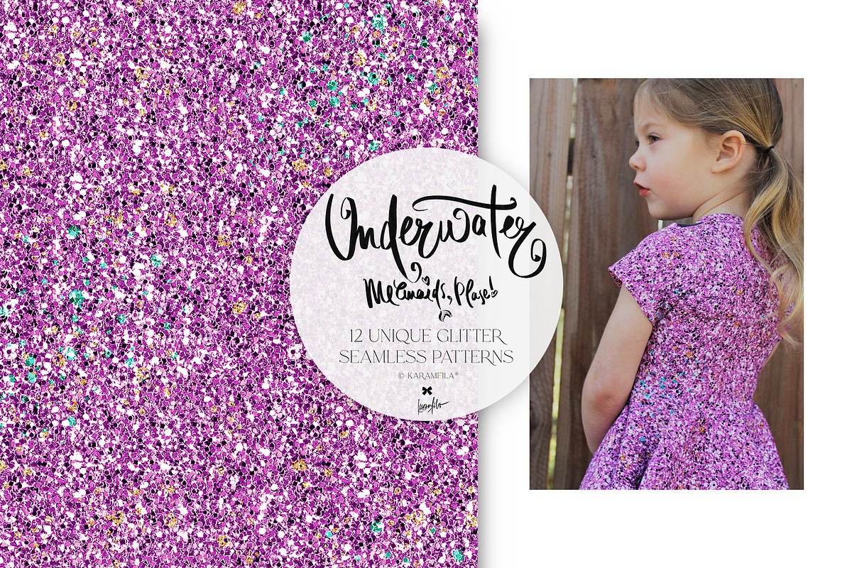 Mermaid Scales Glitter Textures, a Texture Graphic by KaramfilaS (Photo 12 of 26)