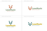 Love Music Logo, a Branding & Logo Template by ArtFusion (Thumbnail 4 of 5)