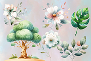 Watercolor Safari Animals Clipart, an Object Graphic by Agnesagraphic (ID 95) (Thumbnail 5 of 12)