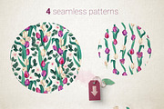 Burgundy and Cream Watercolor Tulips, an Illustration by WBS Design (Thumbnail 5 of 6)