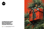 Christmas Gift Box Mockup, a Packaging Mockup by creatsy5 (Thumbnail 1 of 6)