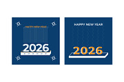 Happy New Year Design, a Decorative Illustration by Lakhan1998 (Thumbnail 3 of 6)