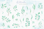 Watercolor hydrangea & eucalyptus, a Decorative Illustration by Re_Margarita_Art (Thumbnail 2 of 10)