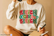 Sleigh Girl Sleigh SVG, a Seasonal Illustration by mh_arif (Thumbnail 3 of 4)