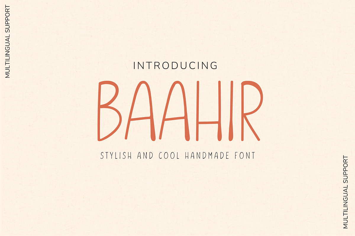 Baahir Handmade Font, a Handwritten Font by Creativetacos (Photo 1 of 9)