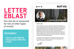 Letter Eblast PSD HTML