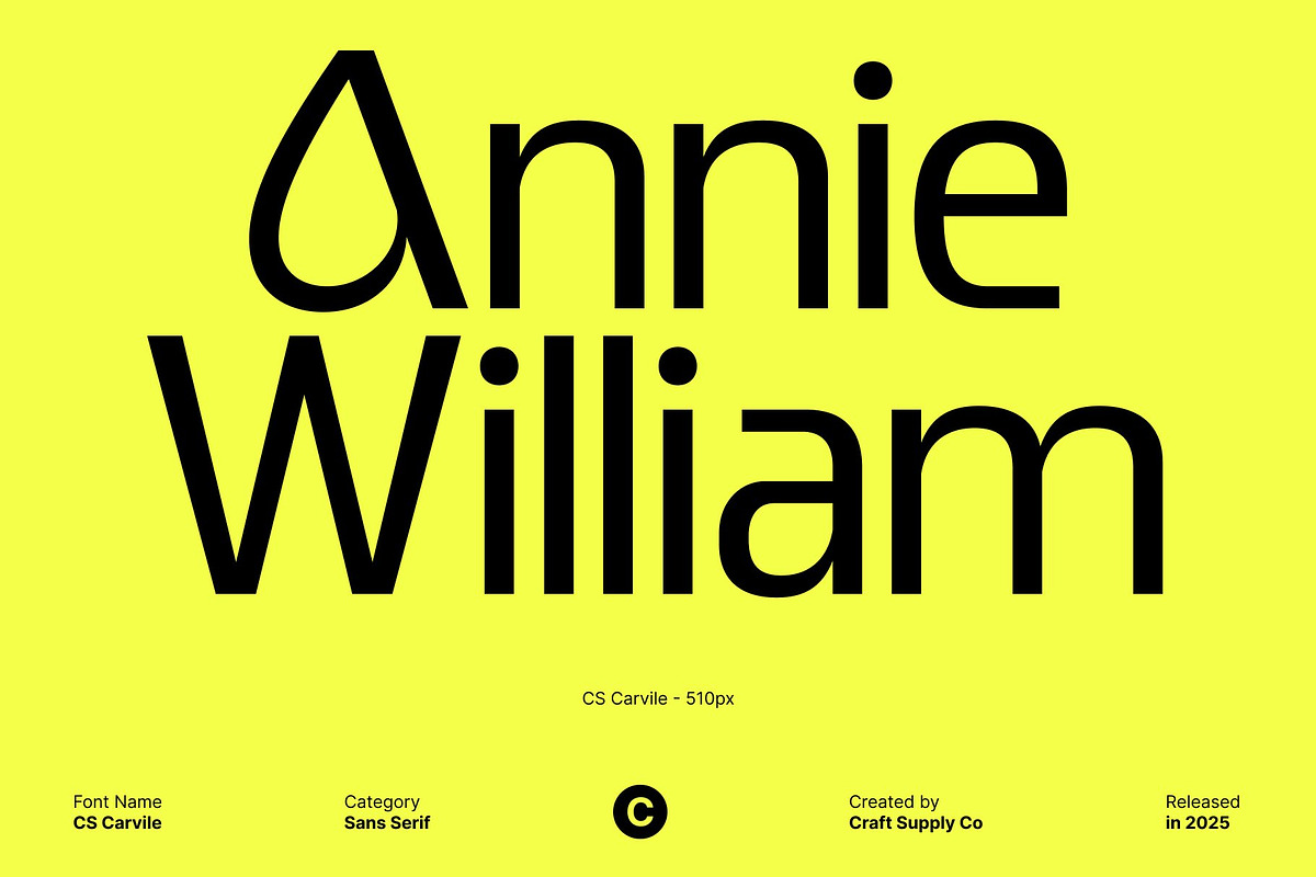 CS Carvile – Sans Serif Typeface, a Sans Serif Font by Craft Supply Co. (Photo 4 of 8)