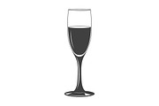 Wine Set. Monochrome Icons, Elements, a Food Illustration by Gomolach (Thumbnail 5 of 13)