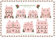 Pink Gingerbread Houses, an Object Graphic by Euonia Meraki (Thumbnail 5 of 15)