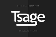Tsage Display Font, a Sans Serif Font by Maulana Creative (Thumbnail 1 of 9)