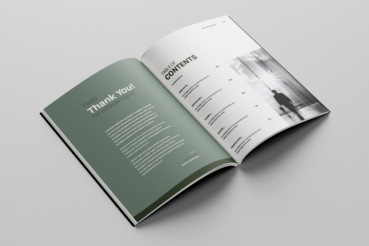 Business Proposal Template, Brochure, a Brochure Template by Niofix (Photo 2 of 6)