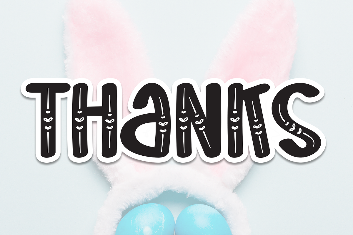 Rabbit Gloves | Script Font, a Script Font by Scratchones (Photo 8 of 8)