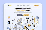 Collection of Landing page templates, a Templates & Theme by Creative Graphics (Thumbnail 10 of 11)