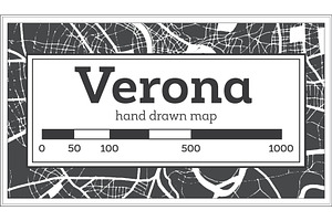 Verona Italy City Map