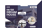 Real estate social media banner, a Decorative Illustration by Photoshop Action (Thumbnail 16 of 17)