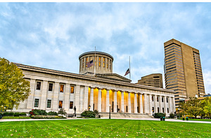 Ohio statehouse in columbus usa featuring ohio, columbus, and capitol, an Architecture Photo by Leonid Andronov