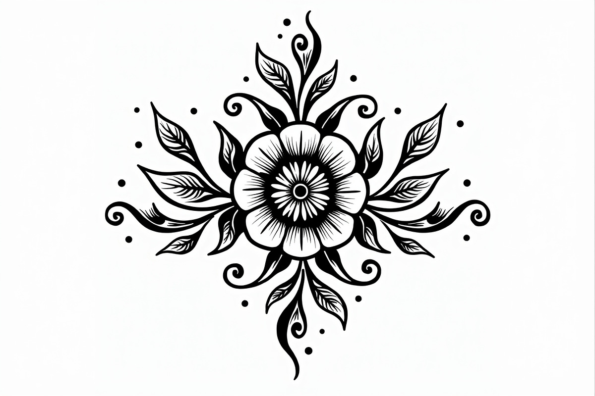 Modern Mandala Line Design, an Illustration by Artivon (Photo 5 of 9)