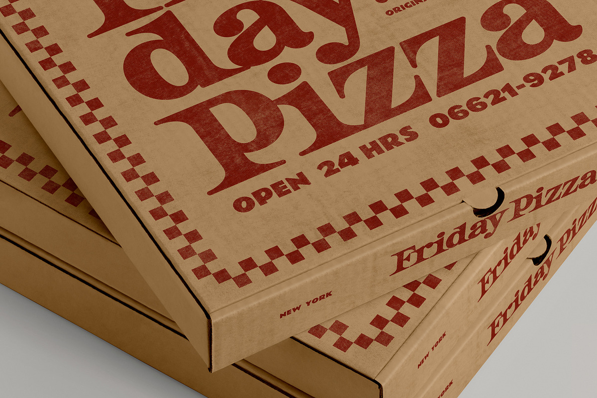 Pizza Box Mockup, a Cups & Container Mockup by eezo (Photo 3 of 3)