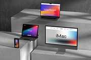Apple Products Mockup Collection, a Device Mockup by Mockupdaddy (Thumbnail 10 of 20)