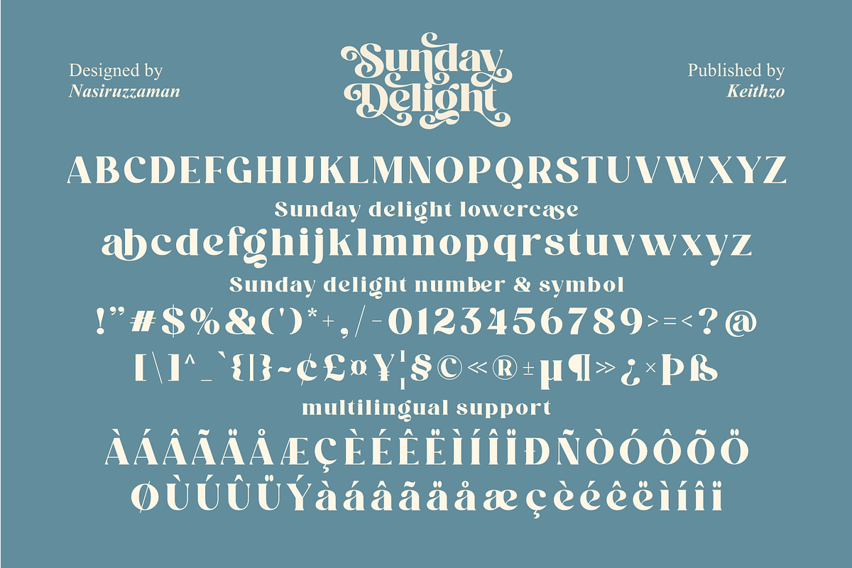 Sunday Delight - Elegant Retro Font, a Serif Font by Keithzo (Photo 10 of 12)