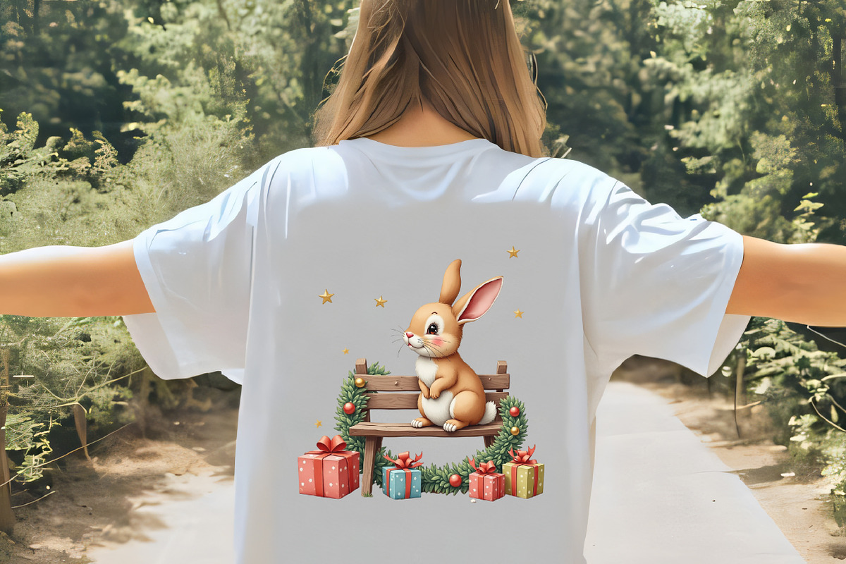 Christmas Bunny Garden ClipArt's Bun, an Illustration by CrexoraLab (Photo 5 of 5)