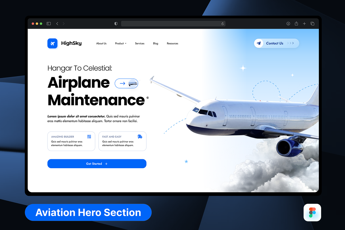 HighSky - Aviation Hero Header, a Templates & Theme by SquidPixey (Photo 1 of 3)